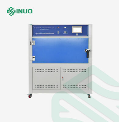 ISO 4892-82 মানসম্পন্ন UV অ্যাক্সিলারেটেড ওয়েদারিং টেস্ট চেম্বার, UV-A বা UV-B ল্যাম্প এবং স্বয়ংক্রিয় ওয়াটার স্প্রে সহ