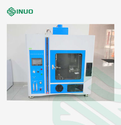 ভালো দাম অনুভূমিক উল্লম্ব শিখা পরীক্ষার চেম্বার IEC60695 UL94 স্ট্যান্ডার্ডগুলির সাথে সামঞ্জস্যপূর্ণ PLC এবং টাচ স্ক্রিন নিয়ন্ত্রণ এবং 50W 500W ডাবল পাওয়ার বৈশিষ্ট্যযুক্ত অনলাইন